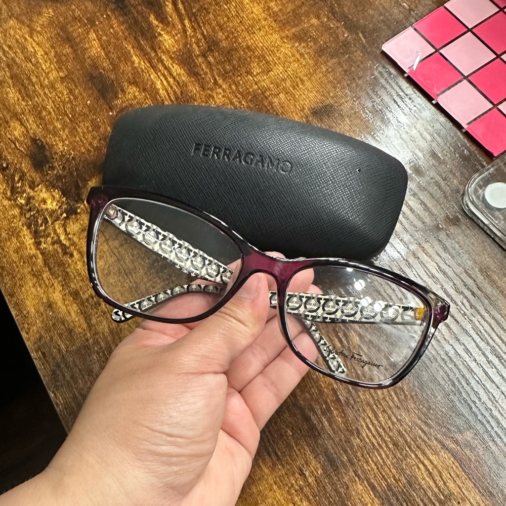 Salvatore Ferragamo Purple Fashion Prescription Glasses